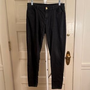 Juicy Couture Charcoal Jeans with Gold Accent So Cute! Barely worn!  Gold Button
